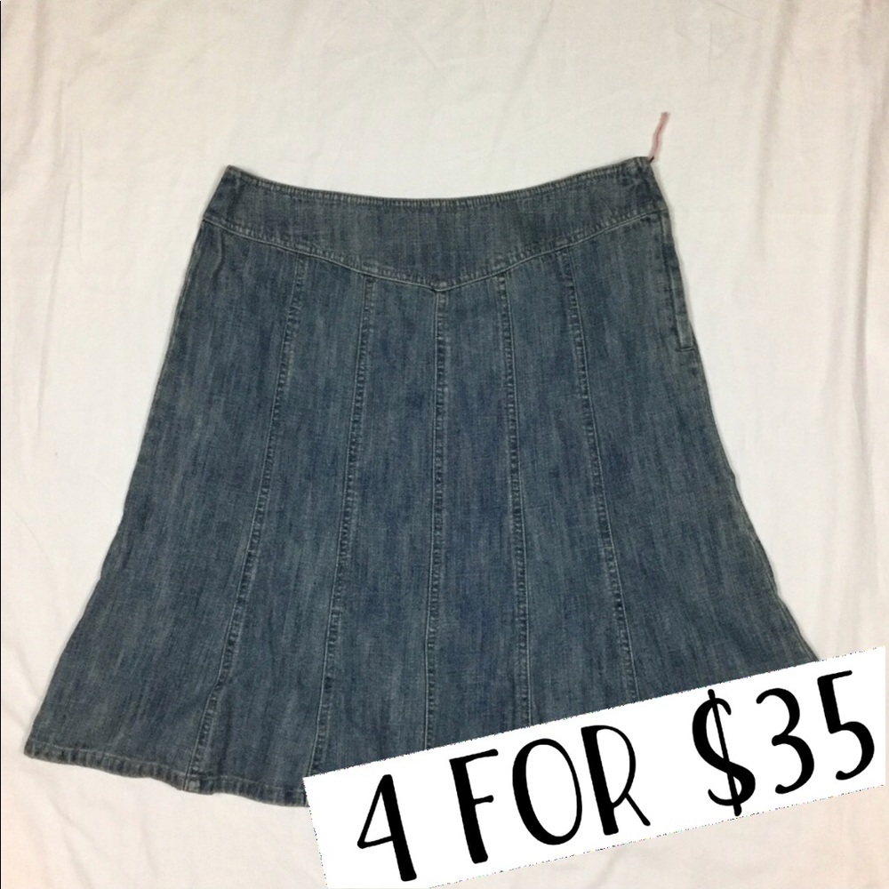 NWT Sigrid Olsen 8 petite denim skirt